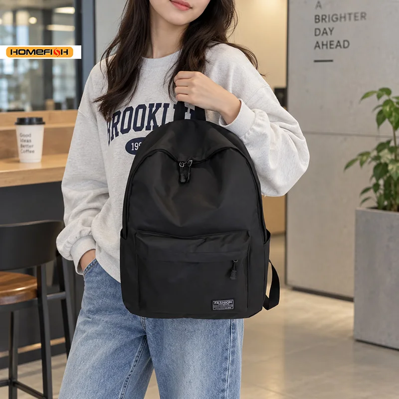 Student Oxford Cloth Backpack, Large Capacity Washable Laptop Backpack Fashion Travel School Daypack