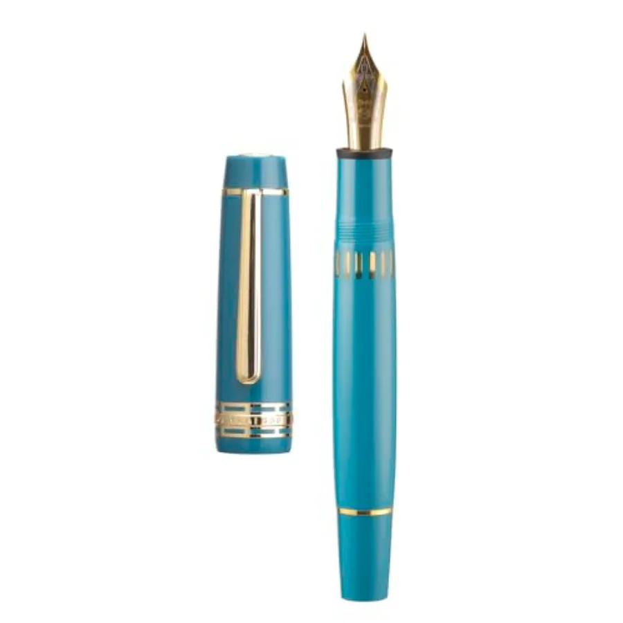 

Yongsheng Junlai 630 Acrylic Fountain Pen, Size 8 Medium Nib with Piston Filling System, Ink Tank with Top Shape Design Smooth