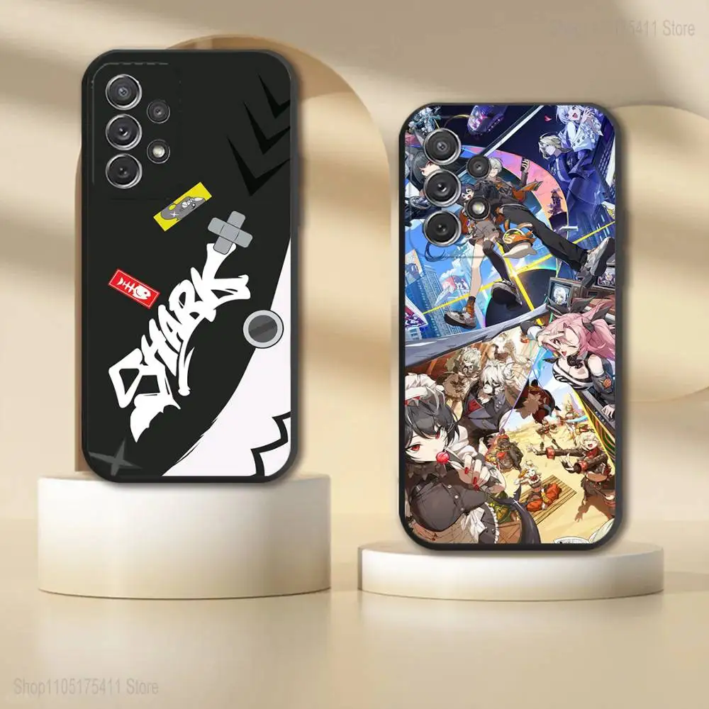 Zenless Z-Zone Zero Phone Case For Samsung S 25,24,23,22,30,21,10,9,Ultra,Plus,Lite,FE,4,5G Black Soft Case