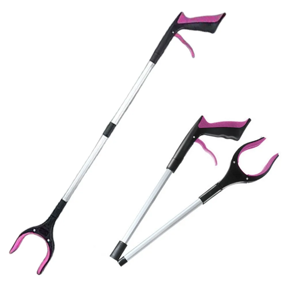 

Portable Easy To Hold Foldable Litter Picker Lightweight Wide Claw Mouth Garbage Grabber Safe Collapsible Grabber Stick Garden