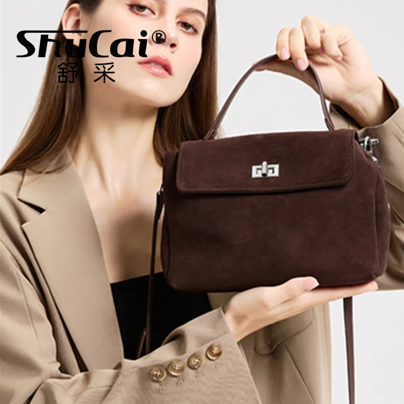 

Genuine Grade Leather Women's Shoulder Crossbody Bag Luxury Designer Brand Commuting Messenger Bag for Woman Handbag Female Tote