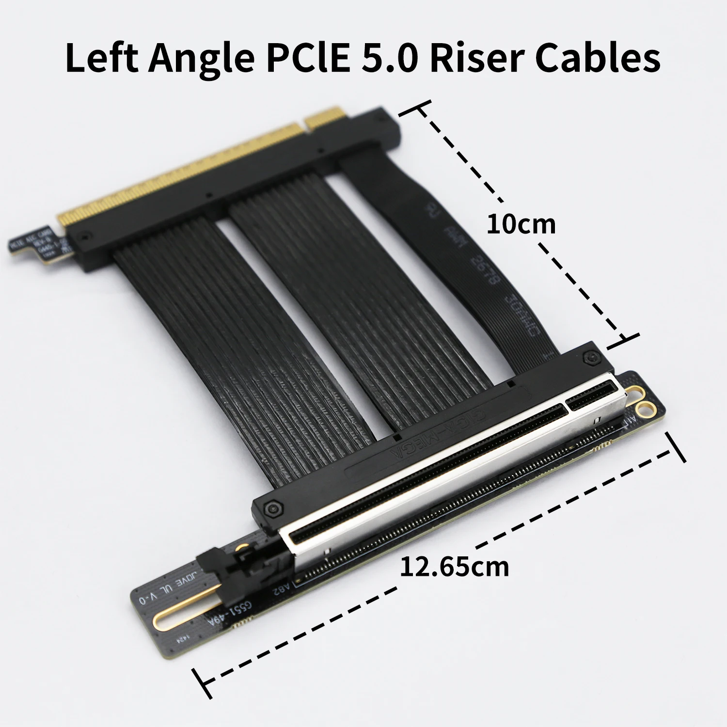 Imagem -05 - Gpu Suporte de Montagem Vertical Cabo Riser Ângulo Esquerdo Pci-e X16 Baixa Perda Suporte de Alta Definição Atx E-atx Case Pcle 4.0