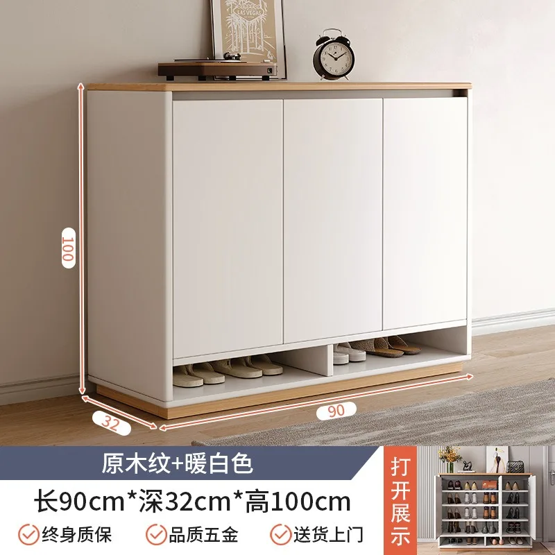 Shoe cabinet household door entry indoor new 2025 popular porch cabinet storage integrated door simple shoe rack