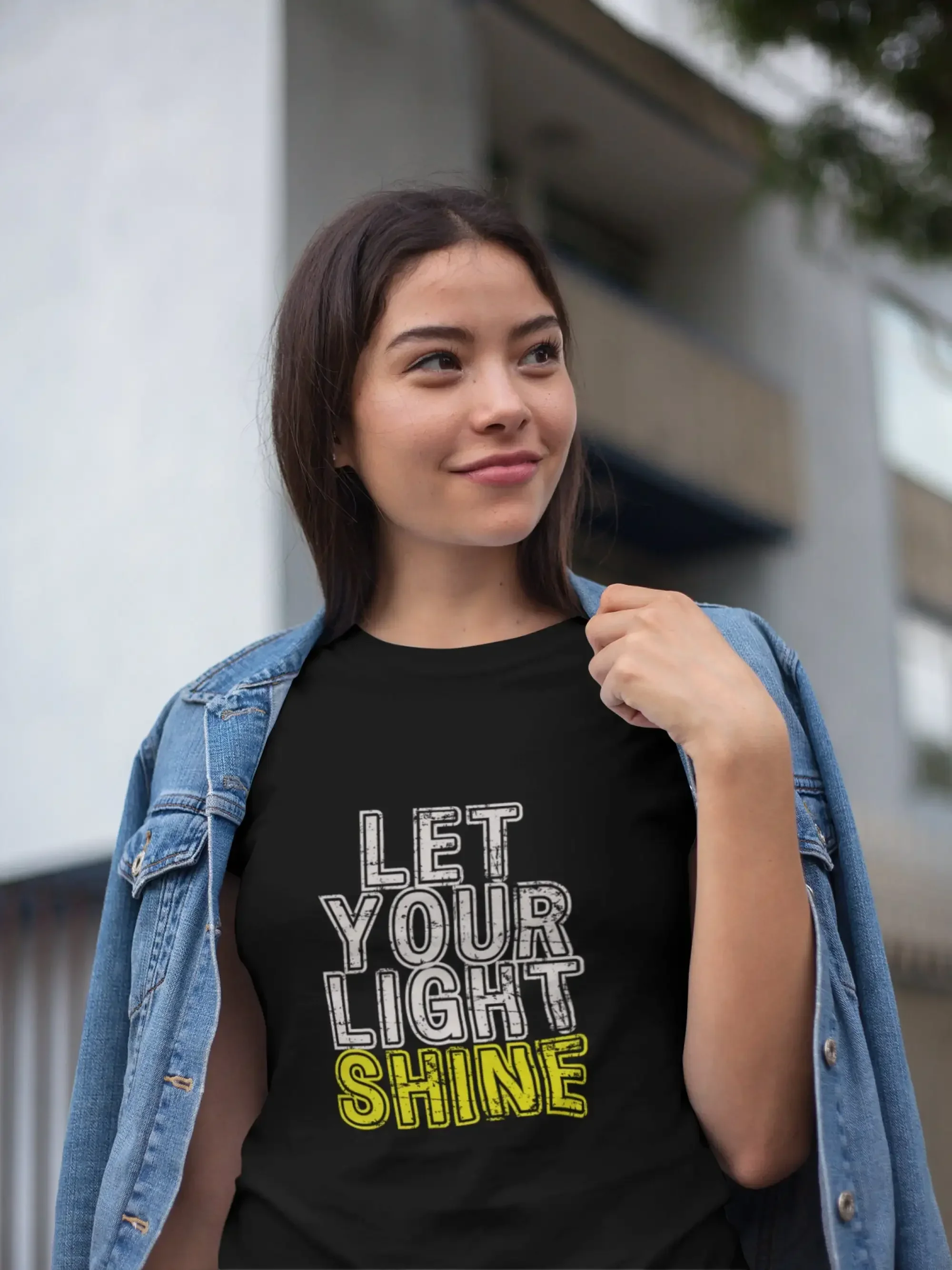 Let Your Light Shine T Shirt Heavy Cotton Bible quote Mental health positive typography Uplifting gift