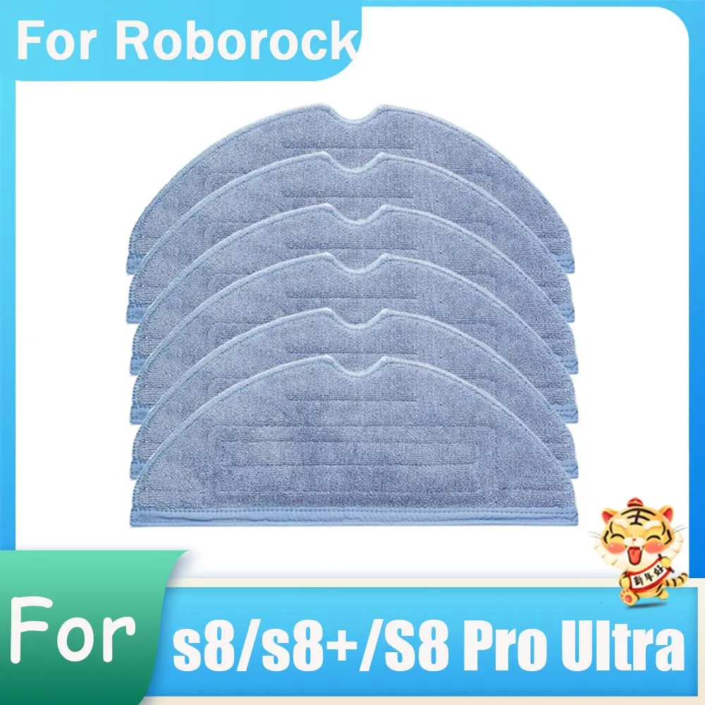 Mop Pads For Roborock S8/S8 Plus/S8+/S8 Pro Ultra/G20 Robot Vacuum Cleaner Consumables Rag Spare Parts Mop Cloths Accessories