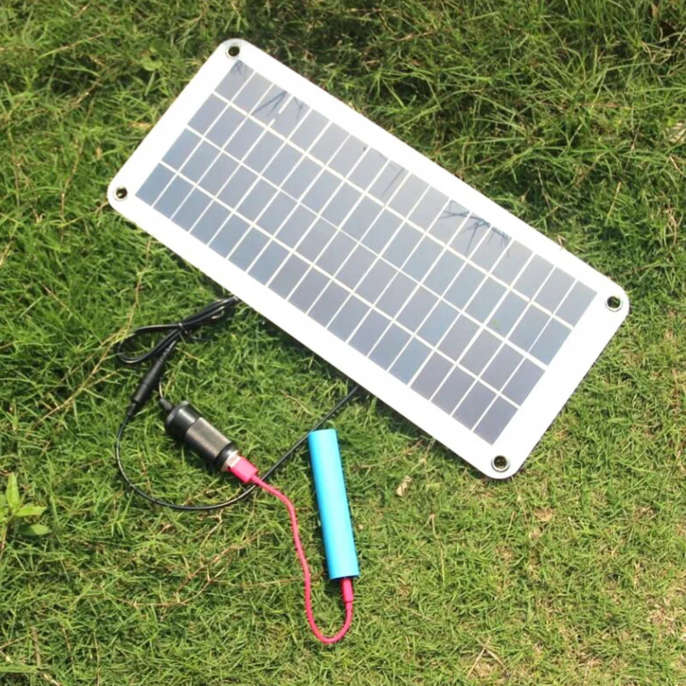 Полугибкое зарядное устройство с солнечной панелью, 10,5 Вт, 18 В/5 В, 12 В