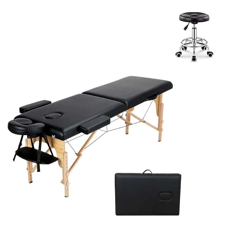 

Factory Direct Sales Wood High Quality Height Adjustable Beauty SPA Massage Bed