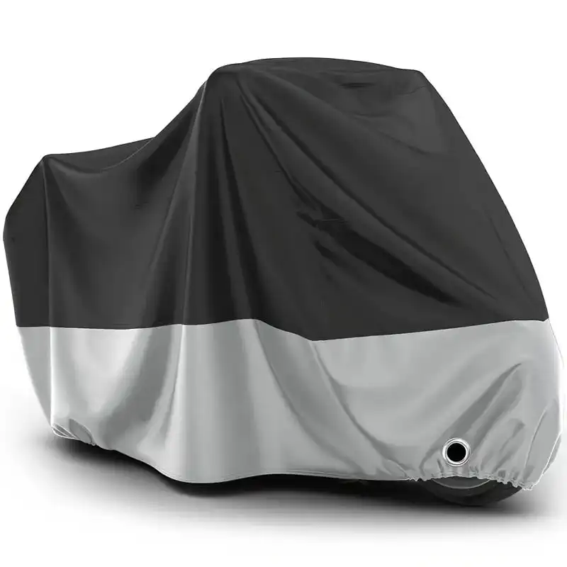 Motorcycle Cover Waterproof UV‑Resistant All‑Weather Motorbike Protector Windproof Dust‑Proof Outdoor Bike Cover Outside Storage