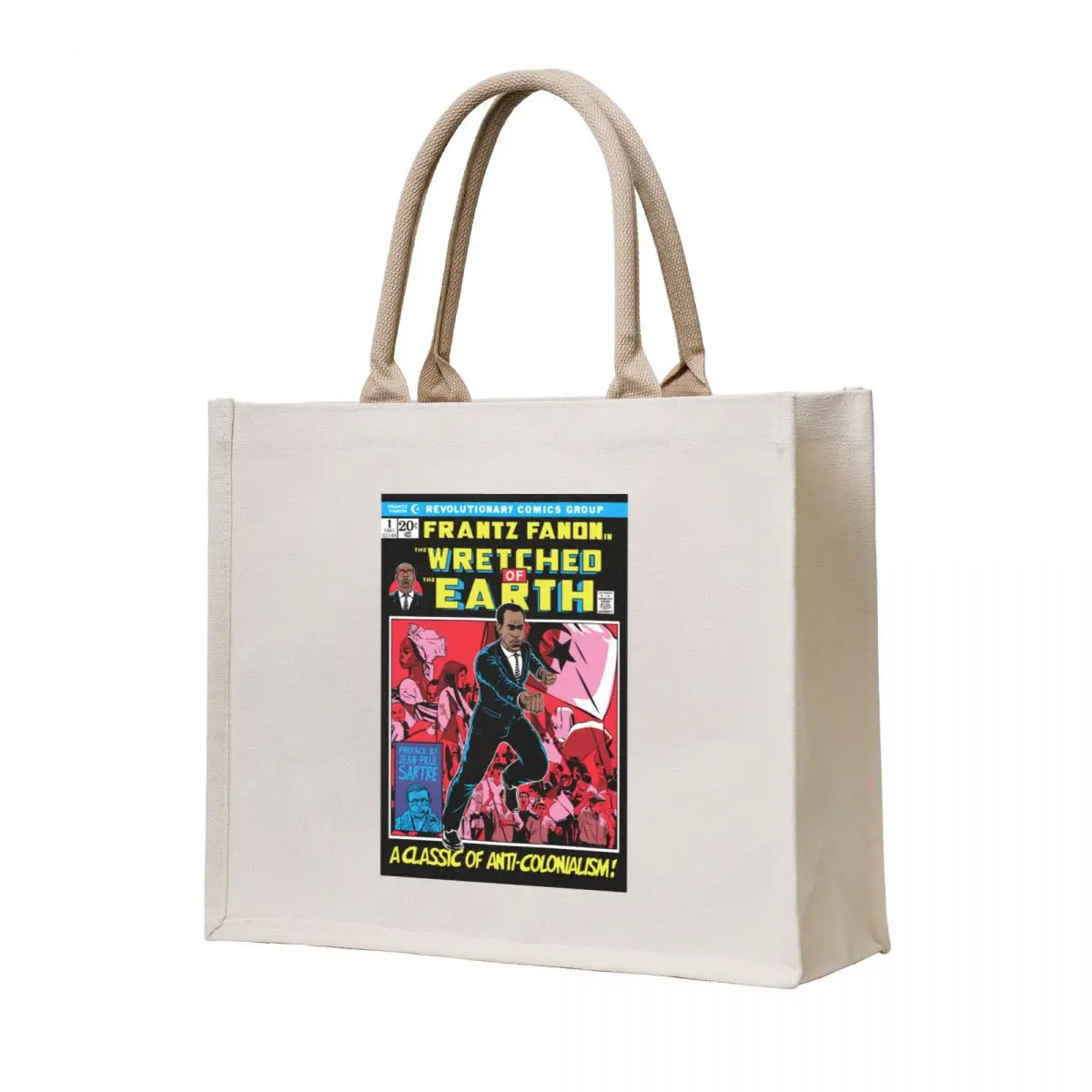 

Frantz Fanon In The Wretched of The Earth Tote Bag Women's beach bags personalized tote reusable grocery bags