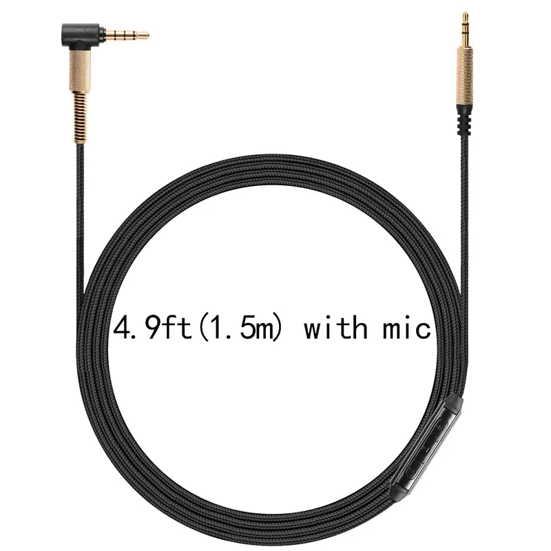 3.5mm audio cable for SHP9500 headphone cable HD50 SHP9600 solo headphone cable w8 00BT microphone call line