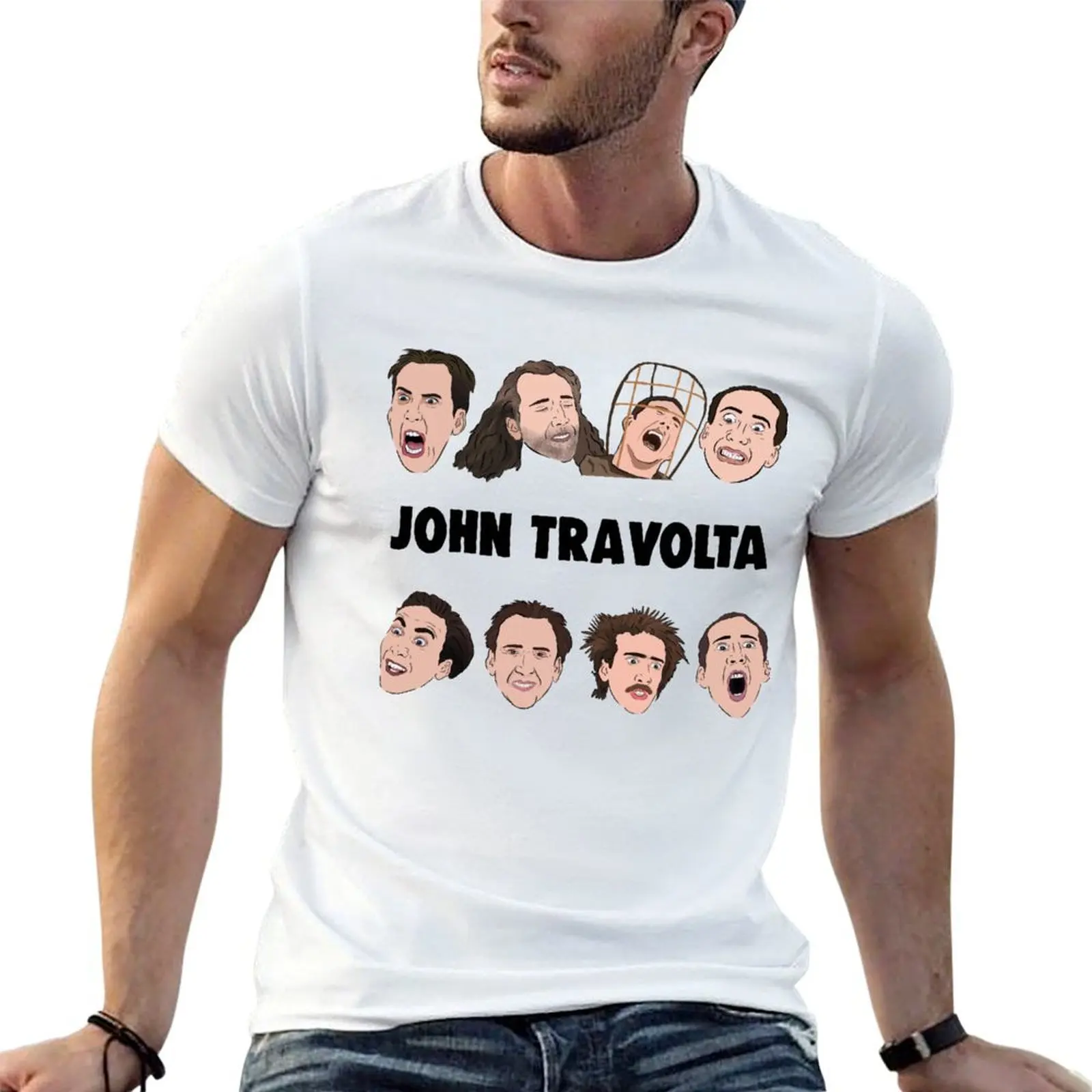 

John Travolta T-Shirt man t shirts graphic man t shirts for men T-Shirt