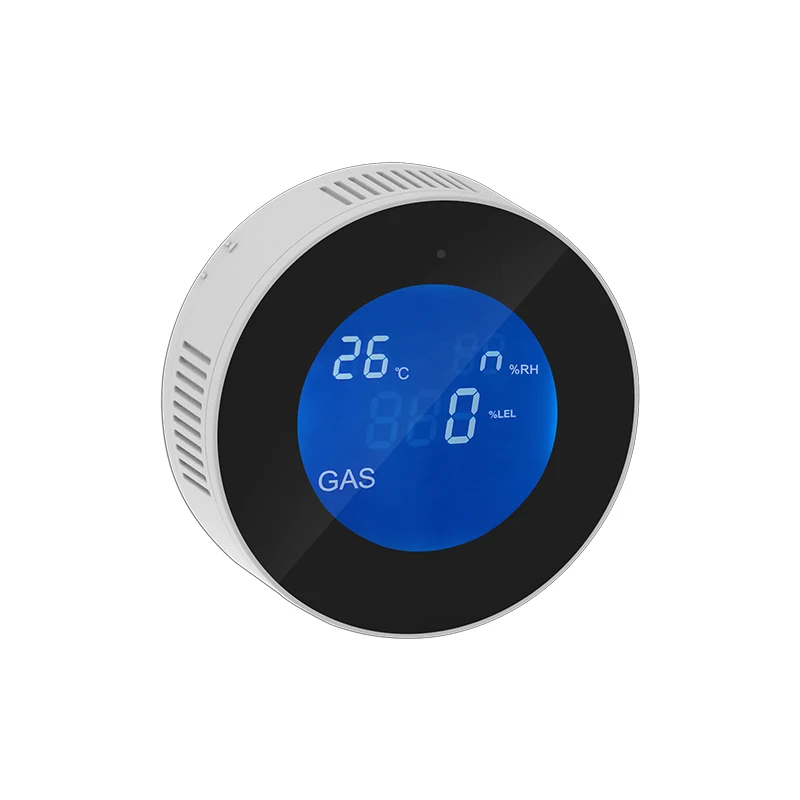 WiFi   Leak Detector and Fire Alarm LCD Display Wall Mounted APP Control Smart Wi-Fi Natural  /LPG Tester Methane Alarm