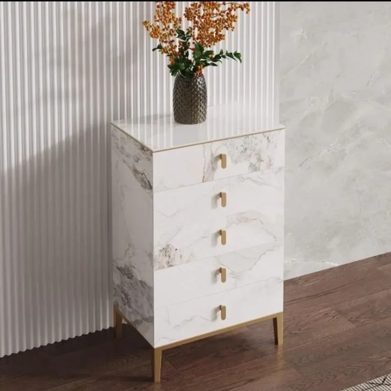 slab chest of drawers Modern simple living room wall storage cabinet Small apartment bedroom Premium storage cabinet