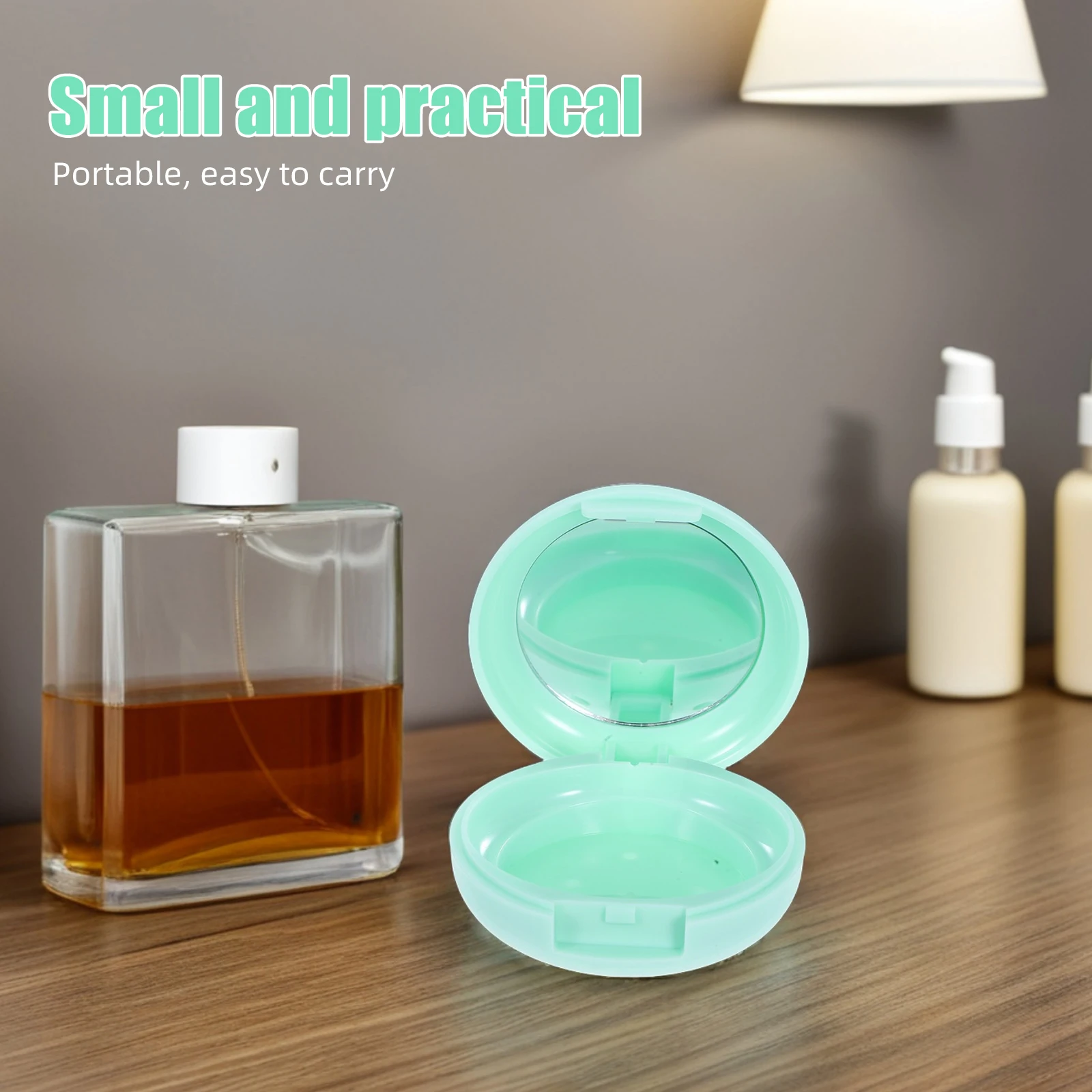 

Empty With Mirror Diy Contour Highlighter Pressing Compact Multifunctional Makeup Storage Case Portable Powder Puff