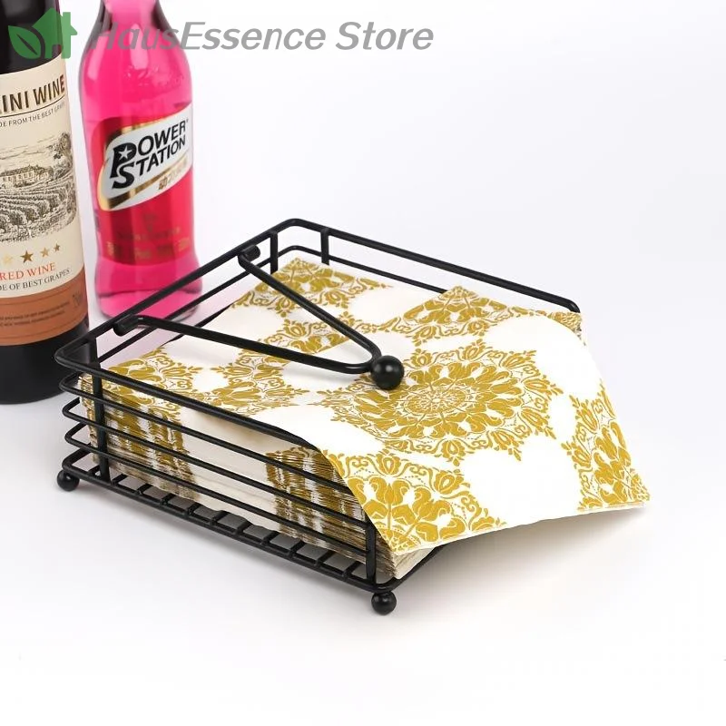 ※Napkin Holder Flat Dispenser Square Ironing Paper For Kitchen Space Dining Room Restaurant Ornamentation Most Common