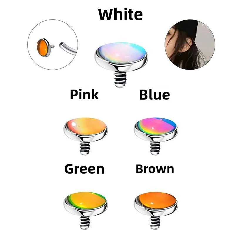 

Титановые серьги-гвоздики для губ с внешней спиралью, сменные, модный аксессуар для губ, без бренда, PJ053, модные аксессуары