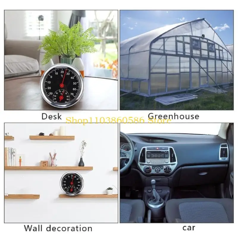 242A Round Climate Reader for Car Interior and Indoor Room Monitoring