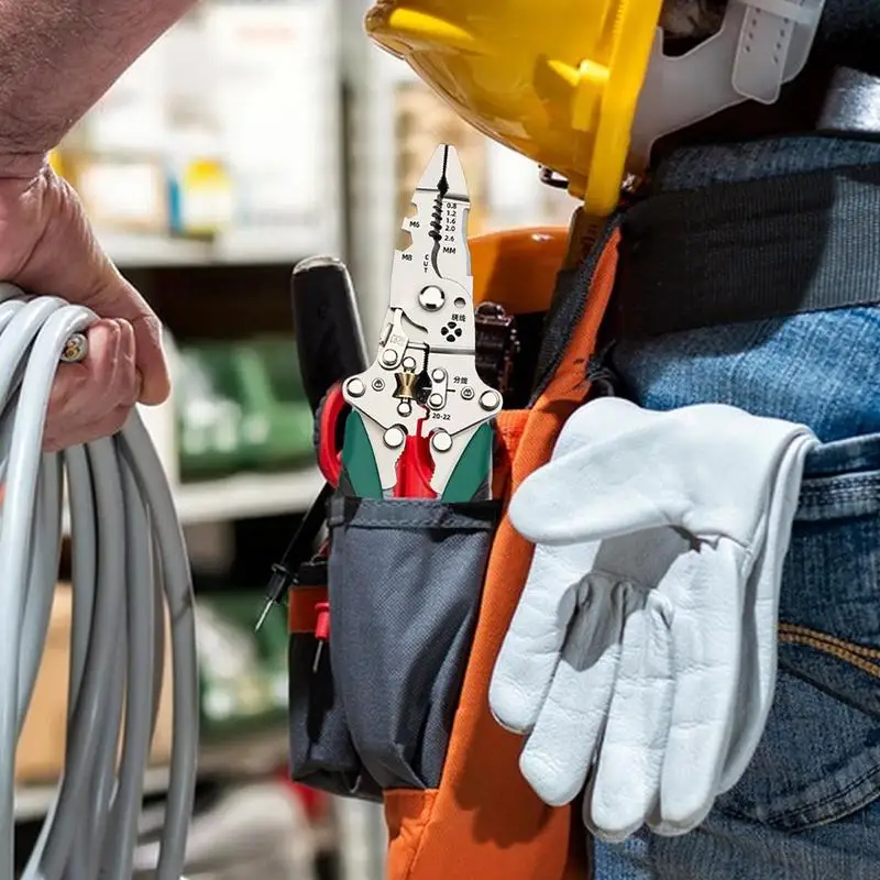 

Wire Cutter Foldable Cable Stripping Crimper Plier Multi-Function Electrician Hand Tool For Wires Cutting Crimping Winding