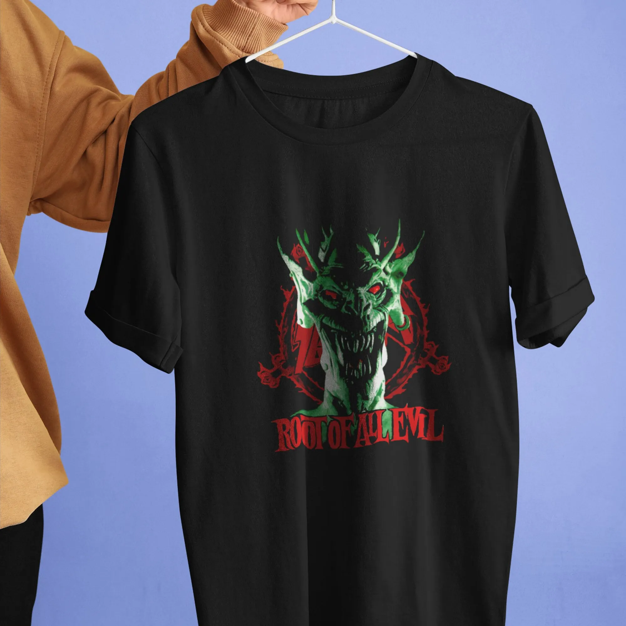 

Лучшая популярная одежда 1988, SLAYER Root Of All Evil WORLD SACRIFIC, унисекс, лучшая футболка и толстовка с капюшоном