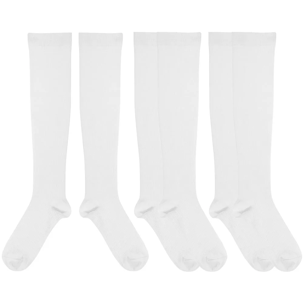 3 أزواج من الجوارب الرياضية الضاغطة، قابلة للتنفس، مرنة ومريحة للجري والمشي لمسافات طويلة وتسلق كرة القدم والبيسبول