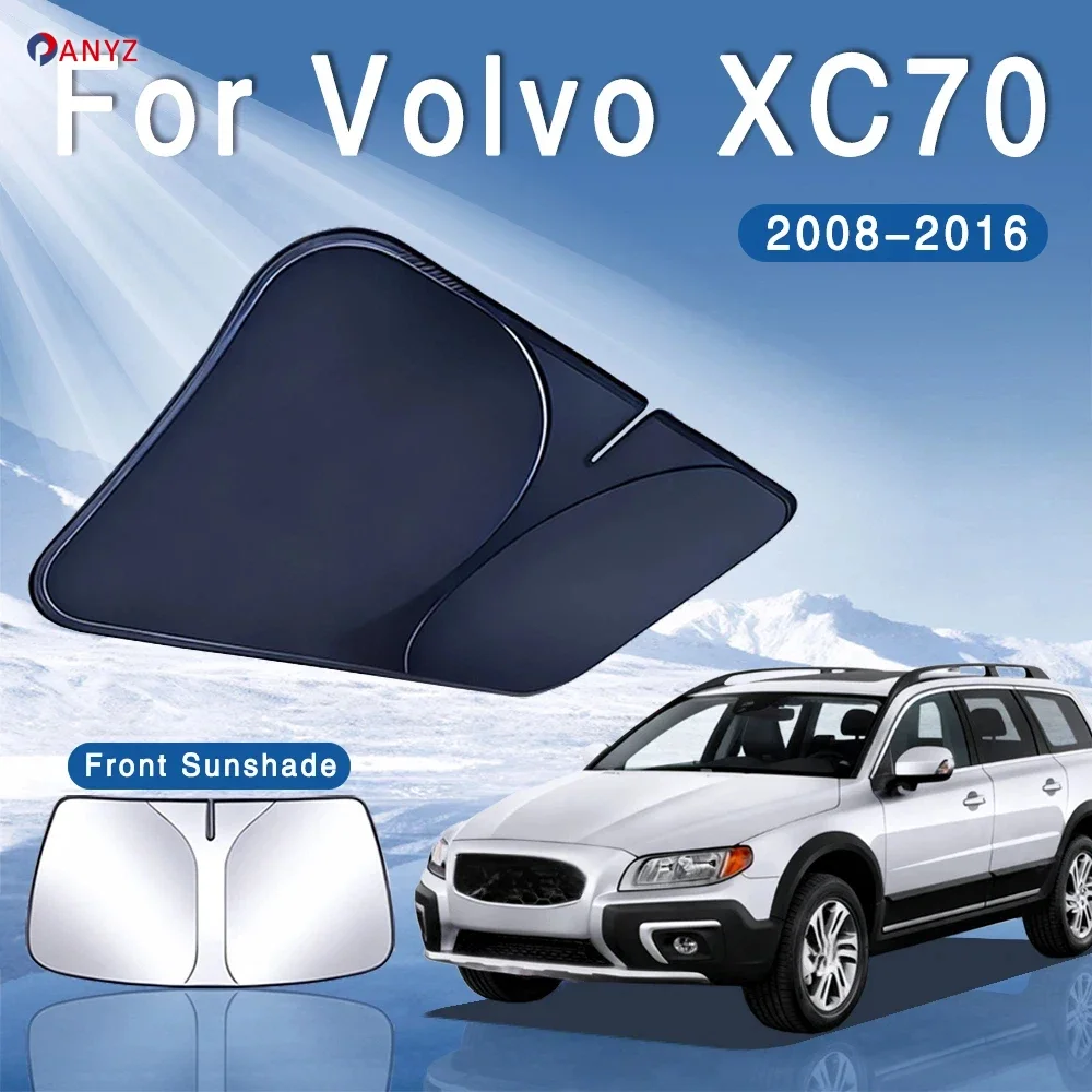 Foldable Car Sun Visor Front Windshield Sunshade Heat Insulation Summer Cooling Auto Accessories For Volvo XC70 2008~2016 2009