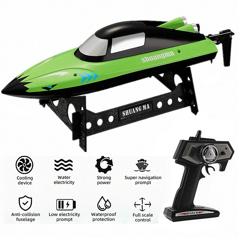 

25 KM/H RC Boat 2.4 Ghz High Speed Racing Speedboat Remote Control Ship Water Game Kids Outdoor Toys Children Gift