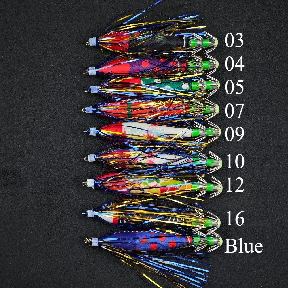 5 قطعة/المجموعة توهج خطاف صيد على شكل سمكة إغراء الروبيان الصيد إغراء مضيئة الأخطبوط لوازم الصيد الحبار الصيد اكسسوارات الحبار الرقص #4