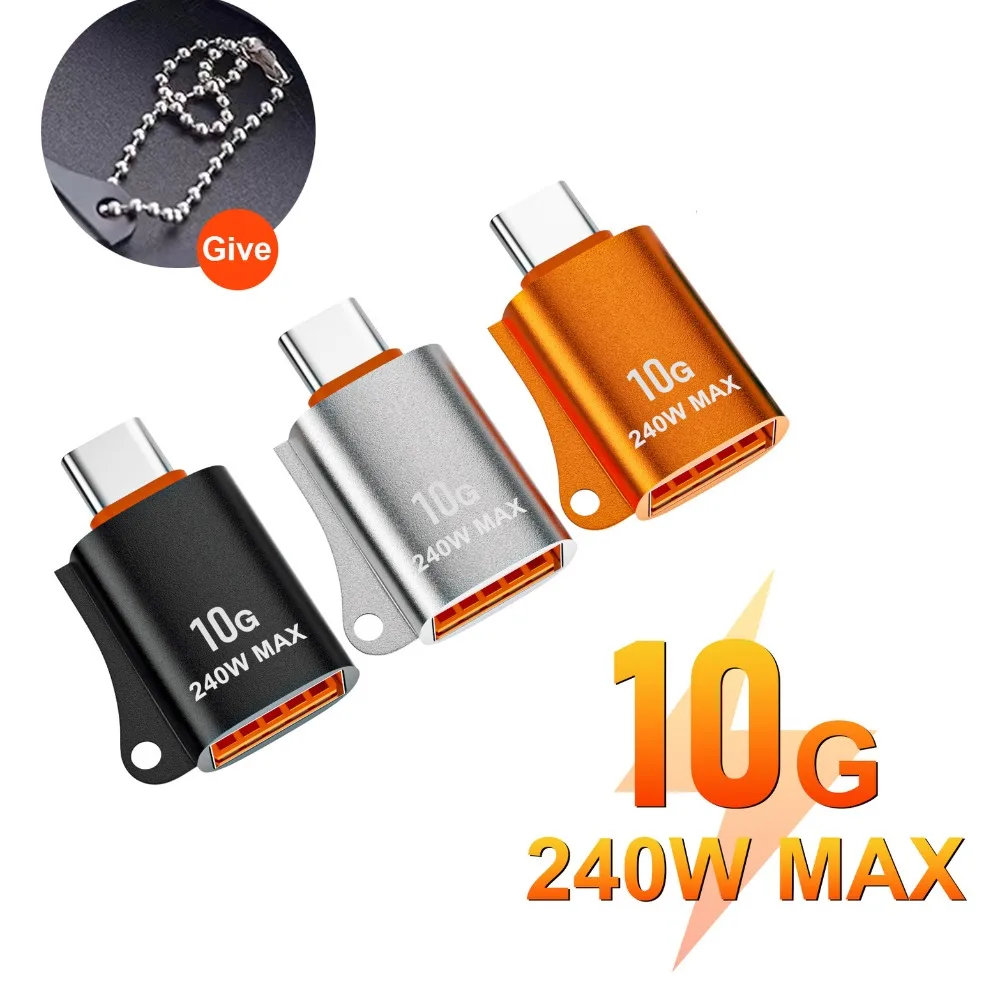 

Type C To USB 3.0 OTG Adapter Type C To USB3.0 OTG Connector Phone Adapter Type C To Usb Converter Mini with Chain