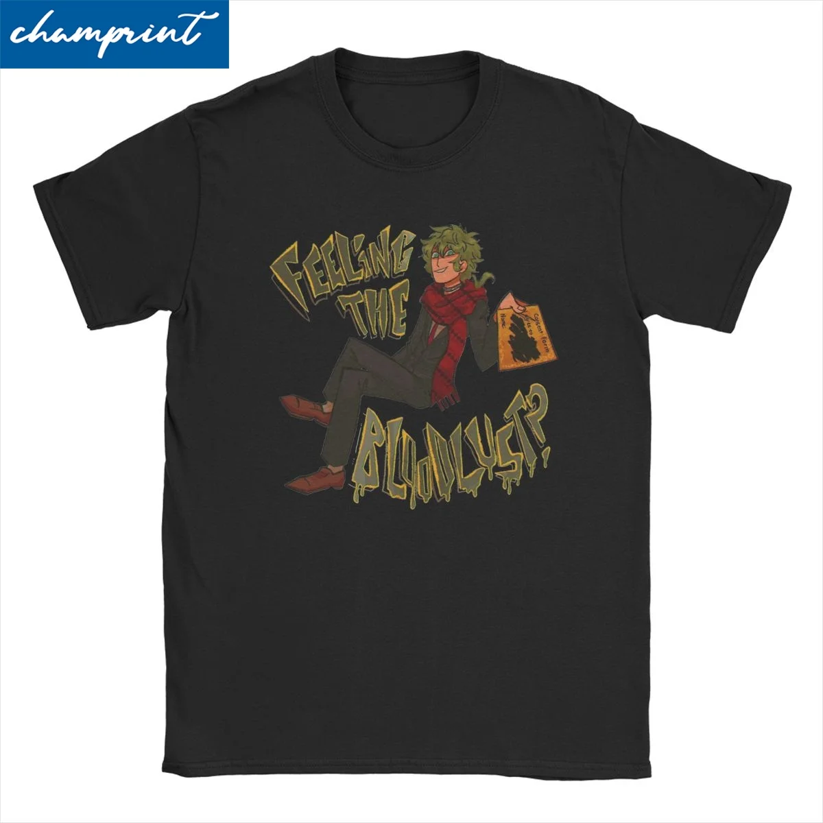 T-Shirt Midori Feeling The Bloodlust YTTD Pure Cotton Tees Short Sleeve Your Turn To Die Anime Game T Shirt Clothes Printed