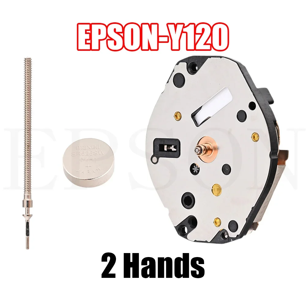 Y120 Movement Epson Y120 Movement Standard Series Y120F Size: 6 3/4 x 8''' Two Hands Overall Height 4.2mm with Battery