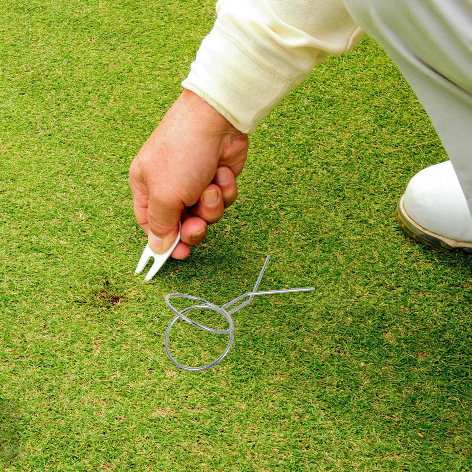 

Golf Ball Collector Stainless Steel Durable Portable Efficient Golf Accessories for Park and Practice Range Retriever Tool