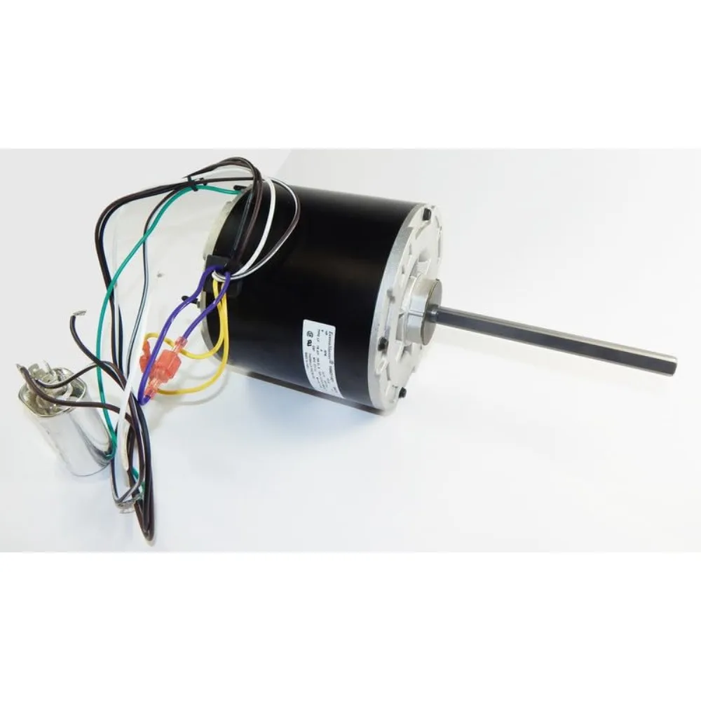 

1/2 HP 1075 RPM 48 Frame Condenser Fan Motor, 208-230V, 5 5/8" Diameter | EM3730F for HVAC & Cooling Systems
