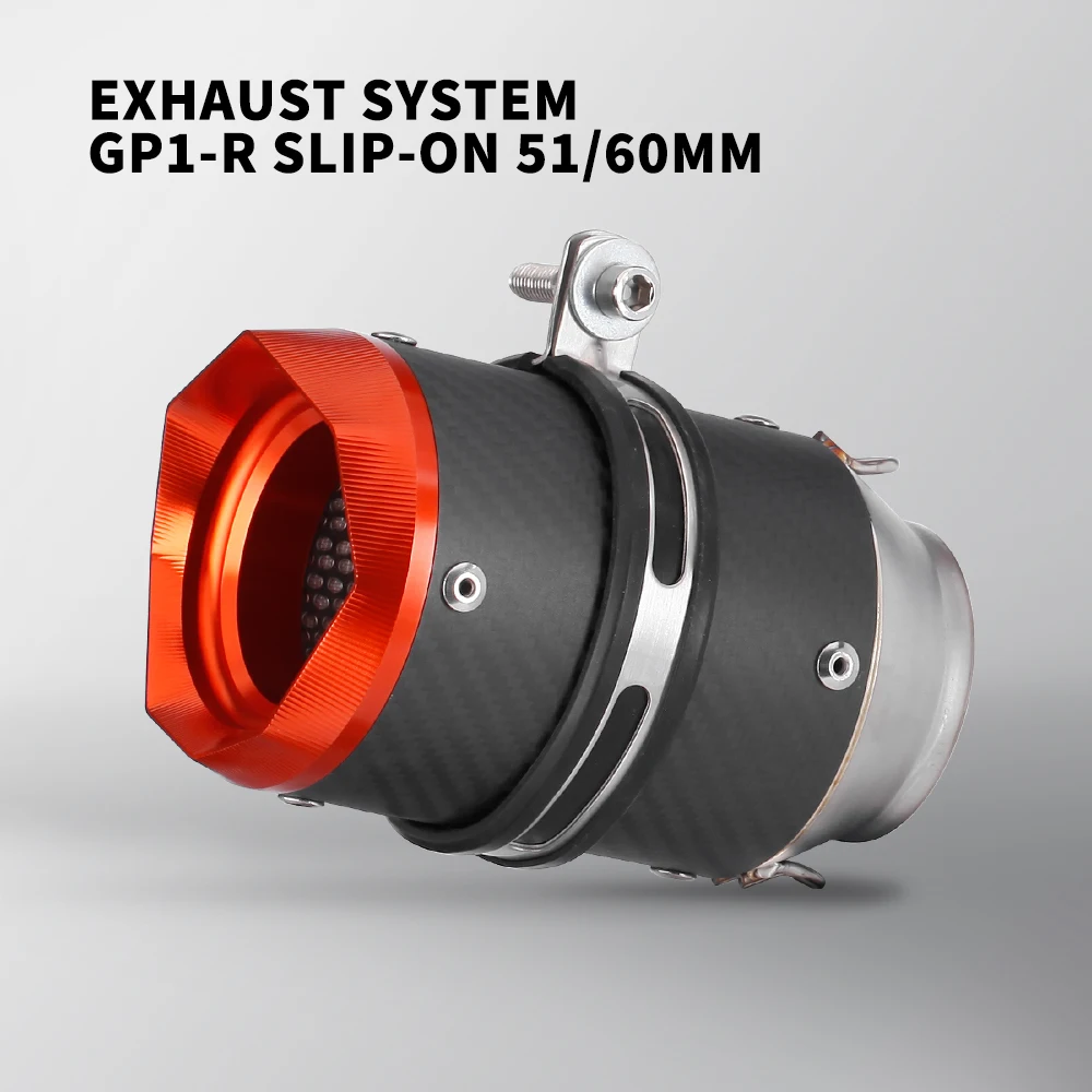 

51-60mm Universal Carbon Fiber Motorcycle Exhaust Muffler Pipe Carbon fiber Motorcycle Racing Exhaust Pipe Accessories