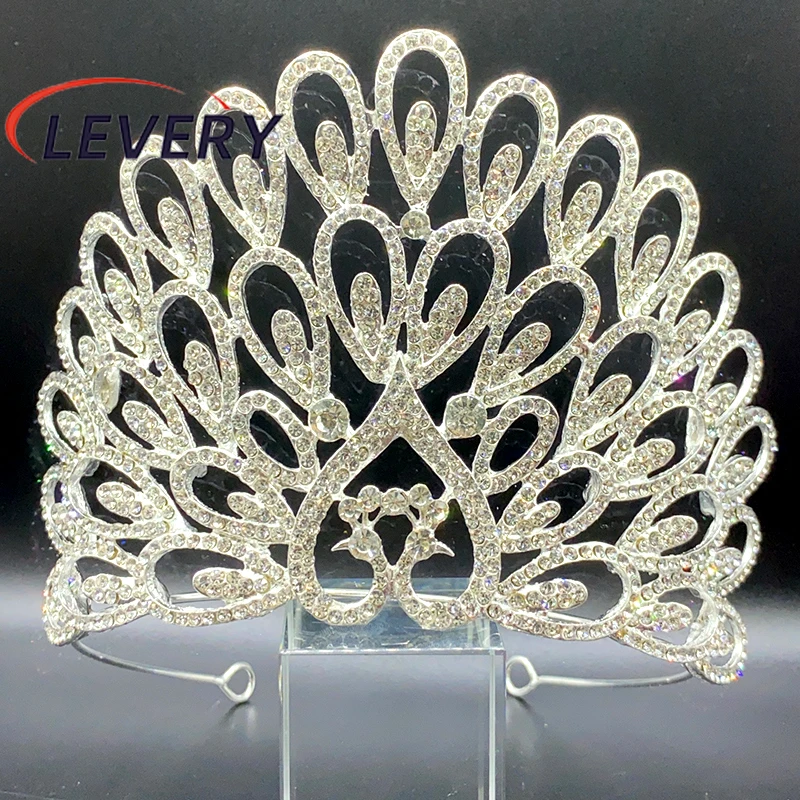 Levery Rhinestone Crystal Tiara Headband Headpiece Queen Bridal Wedding Prom Pageant Party