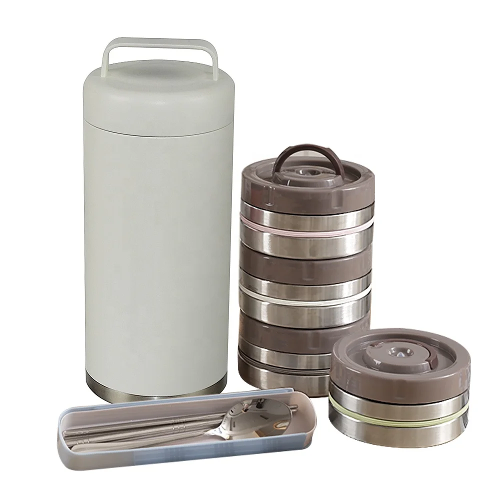75oz Large Capacity Stainless Steel Vacuum Insulated Food Container Jar Thermos Food Warmer Lunch Box Flask with Bag Tableware - view 3