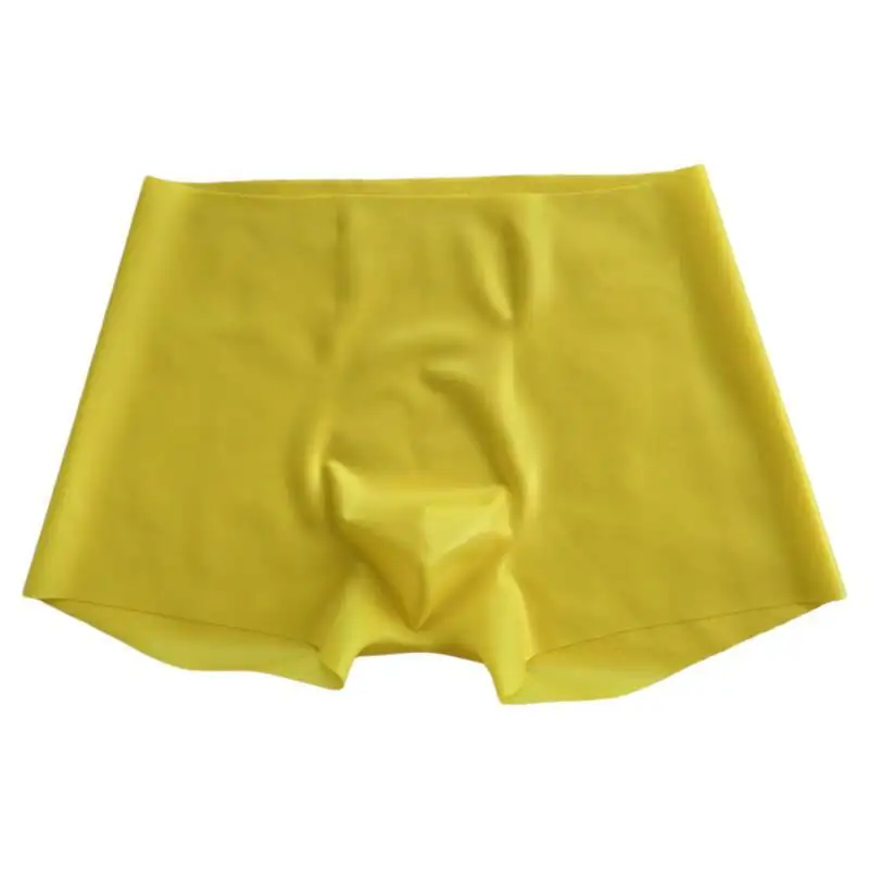 Latex Leather Underpants Men Shorts Lingerie Plus Size Underwears Sexy Bottoms