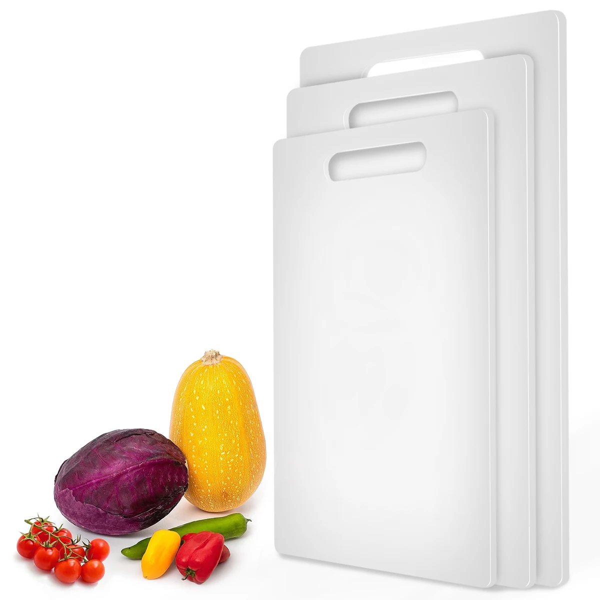 

3pcs Cutting Board Two Sides Of Easy to Clean and Plastic Dual-purpose Multifunctional Cut Vegetables and Meat Chopping Board