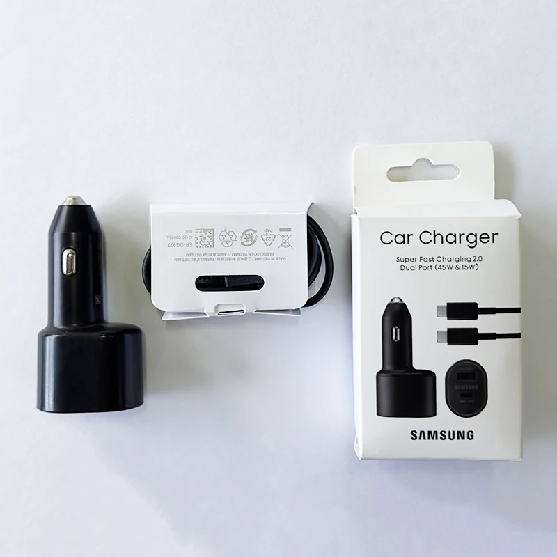 EP-L5300 Fast Samsung Car Charger Type C 45W 15W S25 FE S25 S24 Ultra Plus S20 S22 S23 A56 A15 A12 A34 A52 A14 Z Fold Z Flip 7 6 - náhled 5