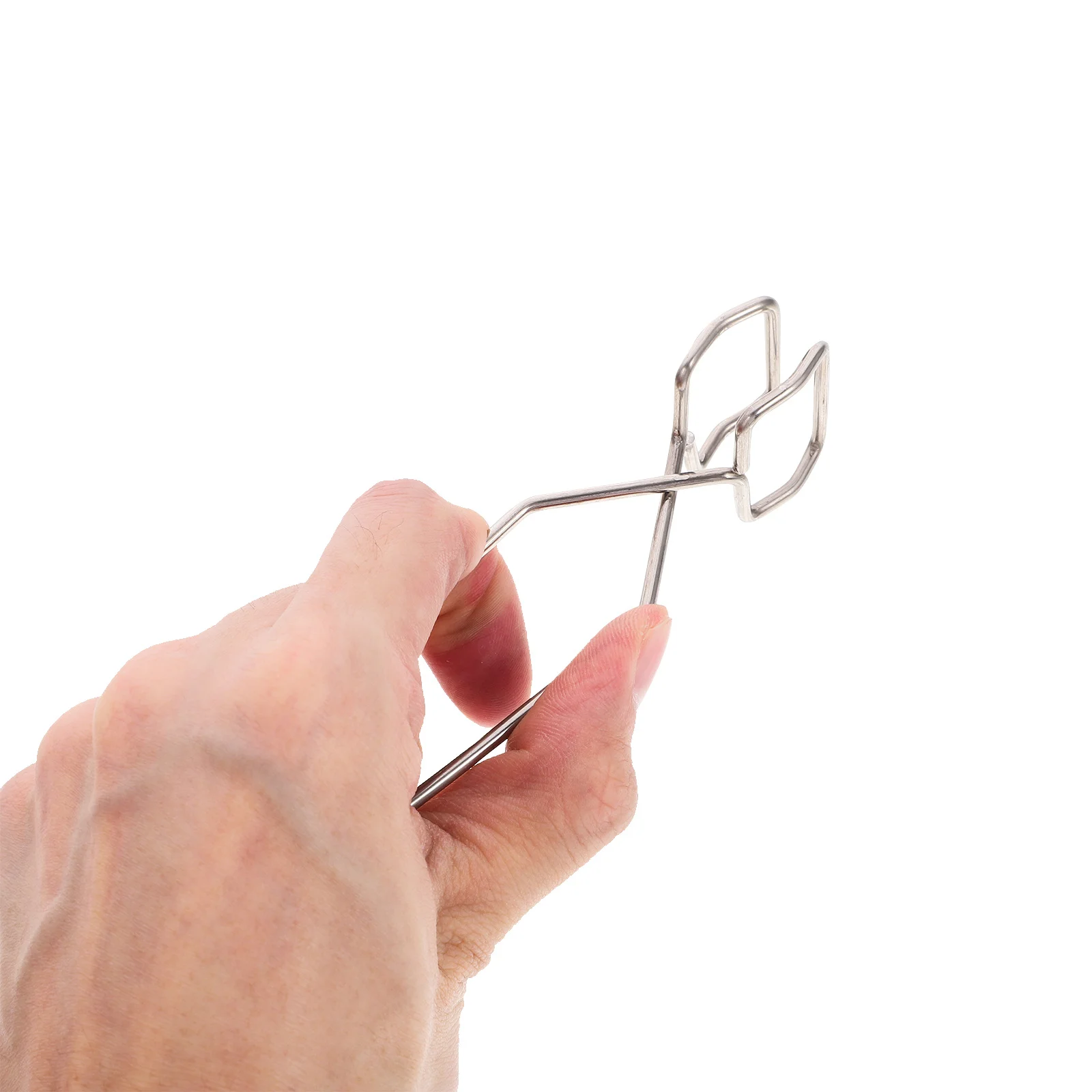 

4Pcs Test Tube Clamps Spring Iron Scientific Small Size Durable Laboratory Supply Silver High Temperature Test Tube Clamp