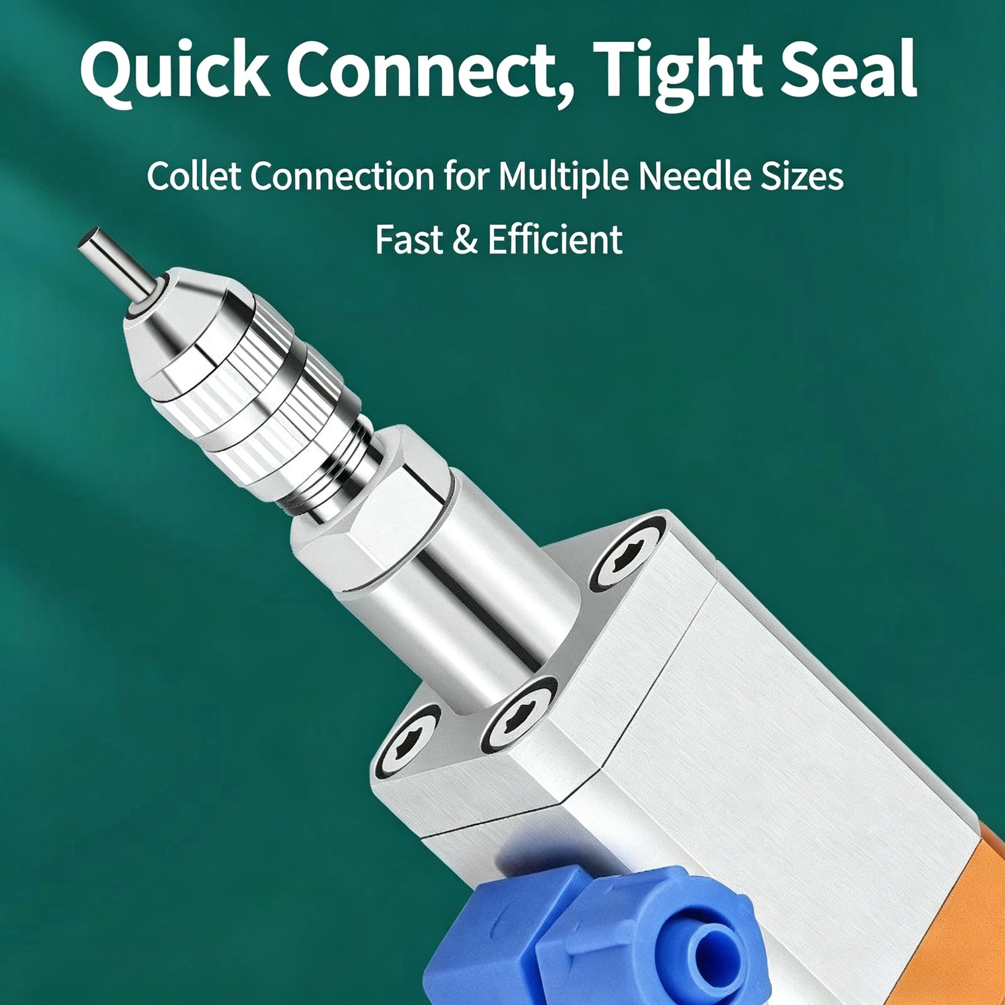 Luer Lock Adapter Metal Syringe Needle Connector External Thread Dispensing Tip Detachable