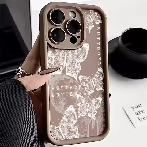 White Butterfly Cases For Infinix Camon 20 Pro Zero 30 Tecno Spark 10 Pro Go 8C 9 7 Case Hot 30 40 Pro 11 9 Play Note 40 30 Pro