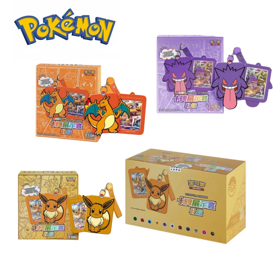 

In Stock Original Pokemon Trading Ptcg Card Game Simplified Chinese 8.0 Gengar Cards Exhibit Combination Suit Ar Card Child Gift