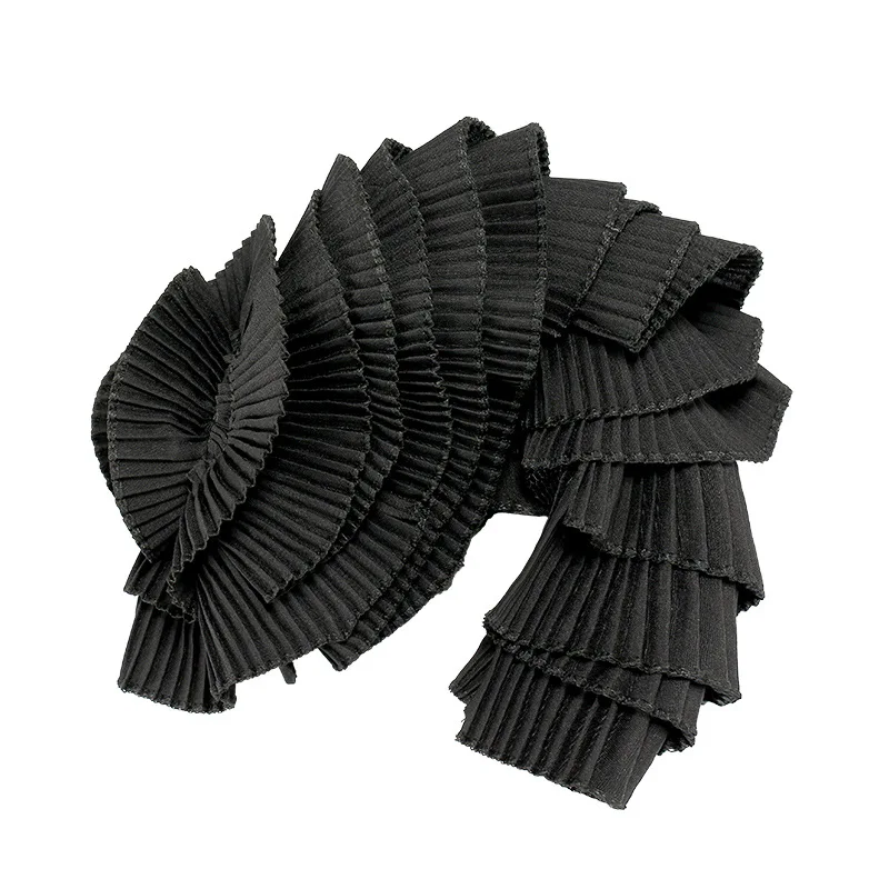 

Large Drapery Fabric Wide Hairbands Women White Black Red Wrinkled Flower Fascinator Hairbands Headpiece Wedding Party Headwear