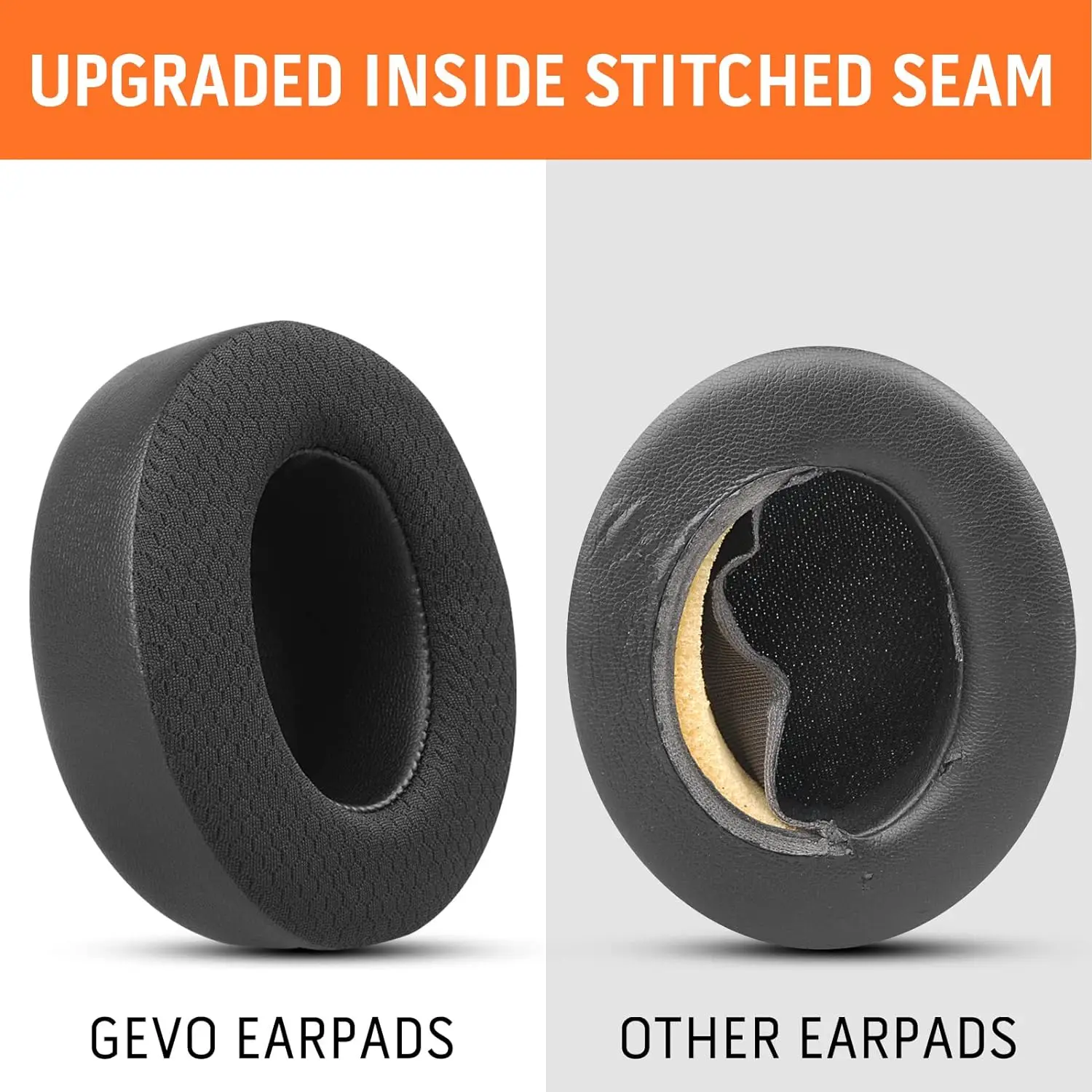 Replacement ear pads for Beats Studio 2 & Studio 3 wireless headphones,soundproof memory foam for added thickness