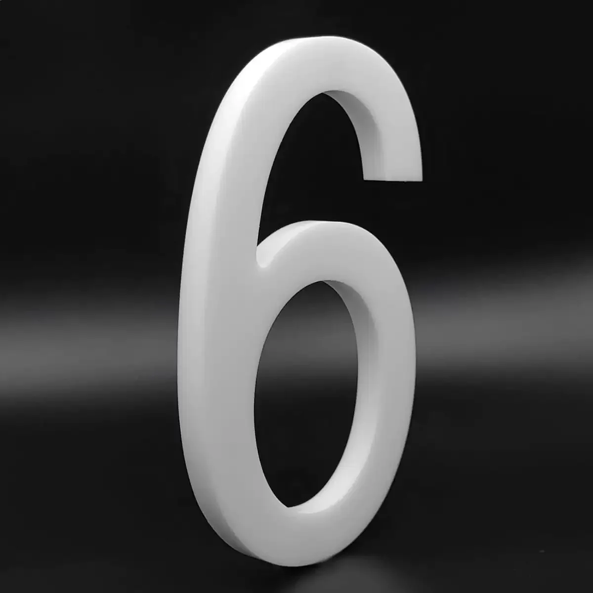 ‌5/8inch Floating House Number Sign - White Acrylic Outdoor Address Plate with 3D Numbers For Outdoor