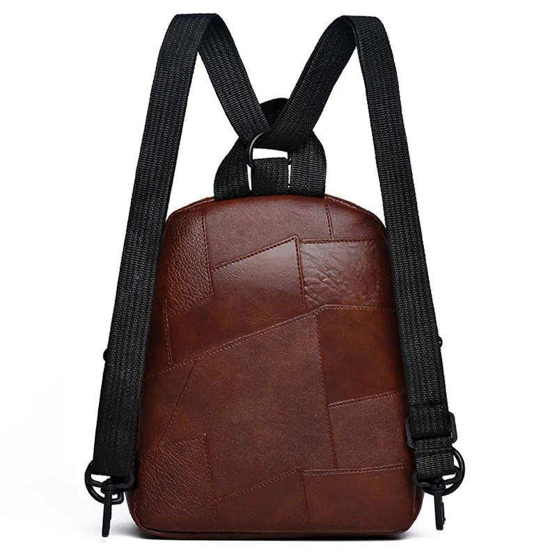 حقيبة ظهر جلدية ناعمة متعددة الاستخدامات وخفيفة الوزن وعصرية للرجال والنساء، حقيبة ظهر للسفر مع أشرطة كتف قابلة للتعديل #2