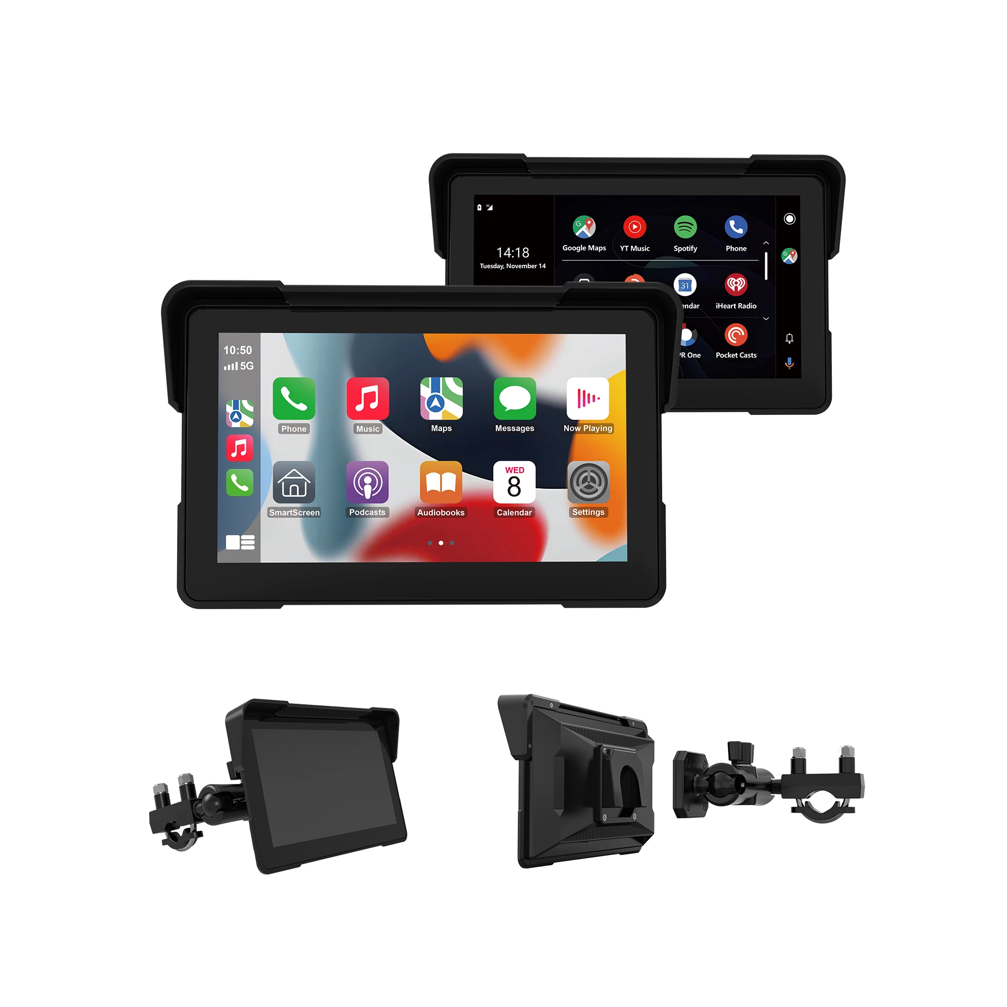 For Portable Wireless Android System Auto Monitor Waterproof for Motorcycle