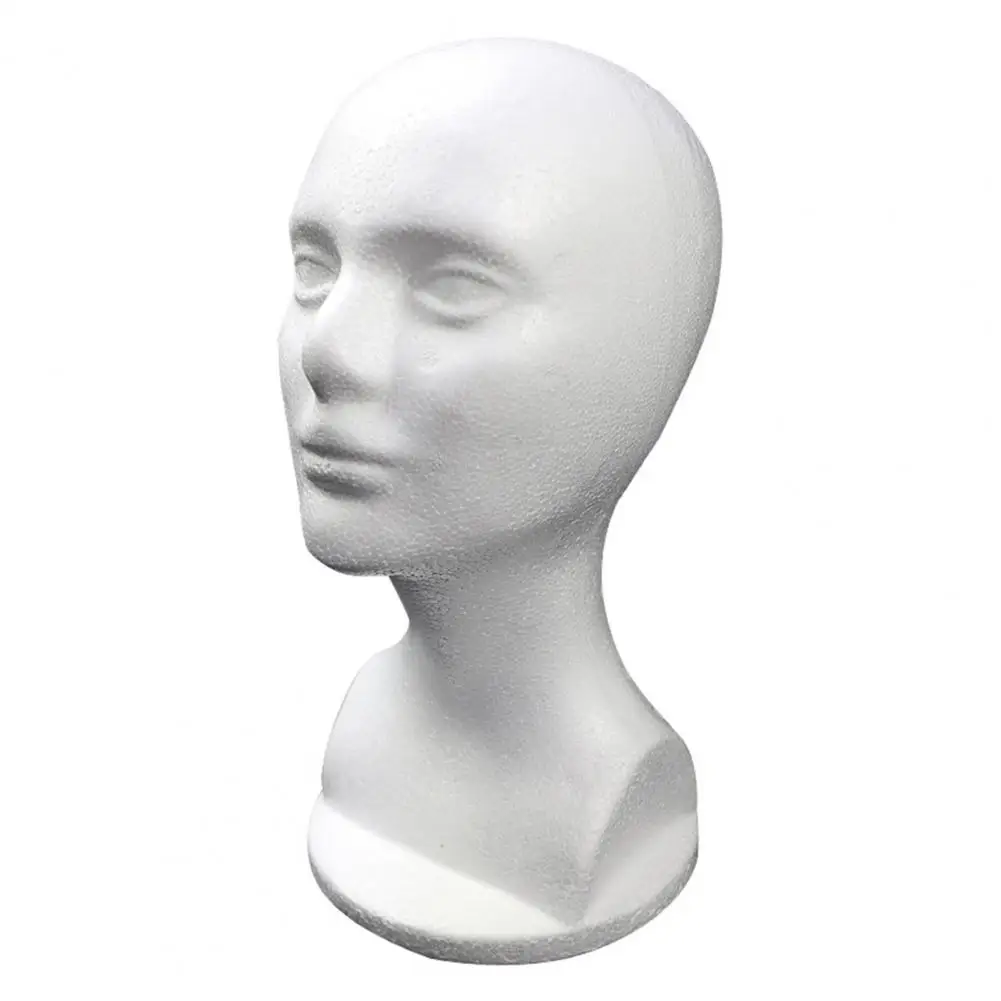 Foam Mannequin Head Model Display Stand For Wigs Hats Jewelry Glasses Holder Headphone Stand Mannequin Foam Wig Display Rack