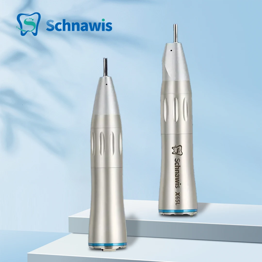 

X65L Dentistry Straight Handpiece 1:1Blue Ring Straight Inner Water Handpiece with Optic Fiber Using for Dental Implant Surgery