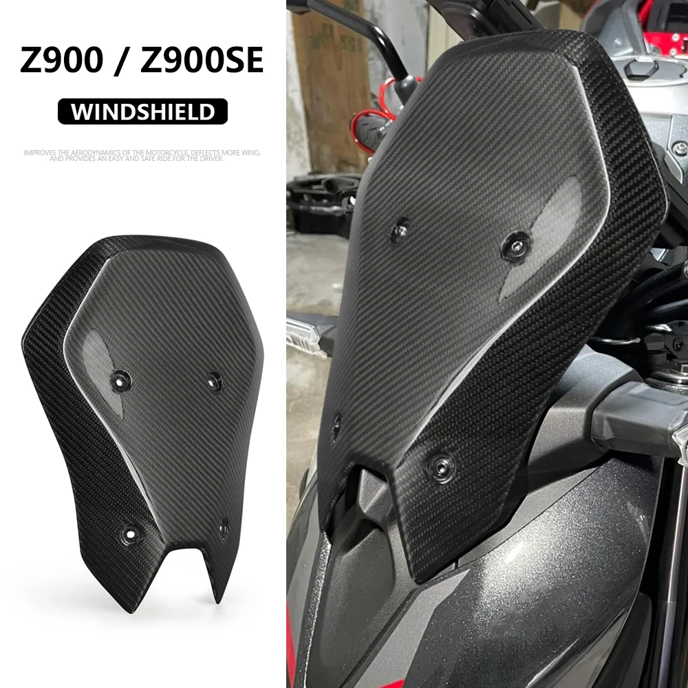 

For Kawasaki Z900 Z 900 SE Z900SE 2025 Large Tall Windscreen Cover Motorcycle Touring WindShield Deflector Protector Accessories